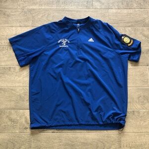 Vintage Adidas American Legion Baseball Jersey With Patch Blue Men’s Size 2XL